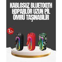 Taşınabilir Şarjlı Bluetooth Hoparlör Güçlü Bas