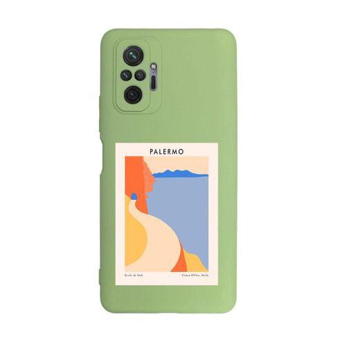 Xiaomi Redmi Note 10 Pro Max Uyumlu Palermo Desenli Kamera Korumalı Buzlu Şeffaf Lüx Telefon Kılıfı