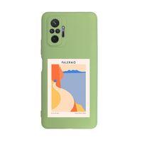 Xiaomi Redmi Note 10 Pro Max Uyumlu Palermo Desenli Kamera Korumalı Buzlu Şeffaf Lüx Telefon Kılıfı