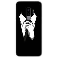 Galaxy S9 Plus Kılıf HD Desen Baskılı Arka Kapak - Smokin + Kırılmaz Cam