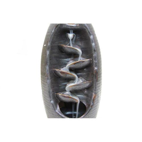 Seramik Bronz Yaprak Desen Geri Akışlı Tütsülük