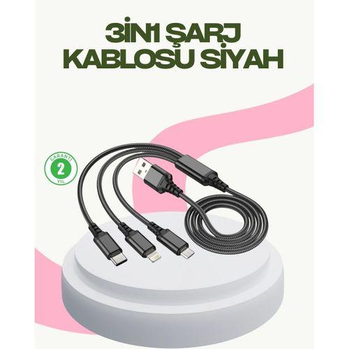 Hızlı Şarj Destekli Çoklu Şarj Kablosu – Seyahat Ve Günlük Kullanım