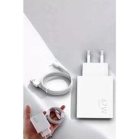 Şarj Aleti 67w Hızlı Şarj Turbo Type-c Uyumlu Şarj Adaptörü Kablosu