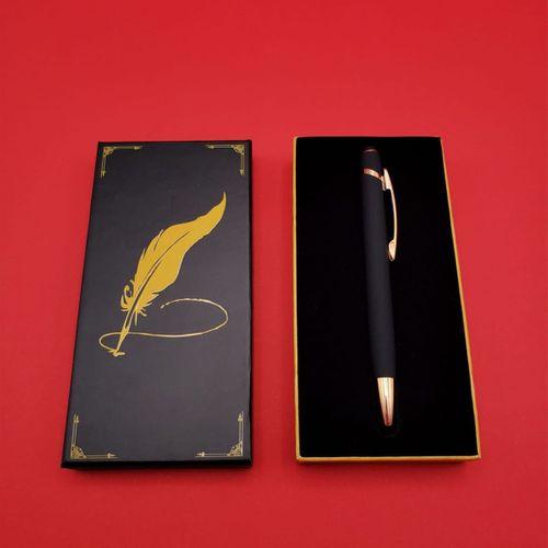 Kutulu Siyah Tükenmez Rubber Kalem