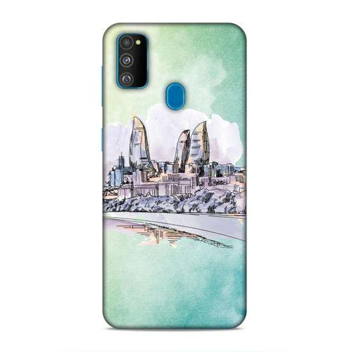Samsung Galaxy M30s Uyumlu Kılıf Azarbaijan (2) Kabı Baki Silüet