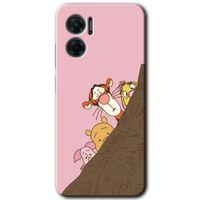 Potkal Hediye Fabrikası Xiaomi Redmi Note 11E HD Baskılı Kılıf + 9D Tam Ekran Koruyucu - Winnie the Pooh
