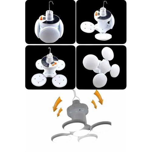 Katlanabilir Askılı Kamp Lambası 5 Kanatlı Pratik Güneş Enerjili