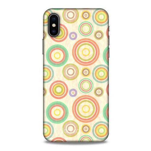 Apple iPhone XS Kılıf Pastel Renkler (29) Arka Koruma Kılıfı Kırmızı Yeşil