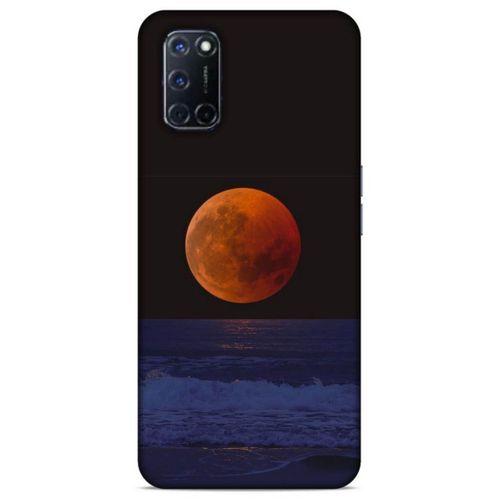Lopard Oppo A52 Uyumlu Kılıf Gece'S (38) Neo Hybrid Kılıf Kızıl Ay