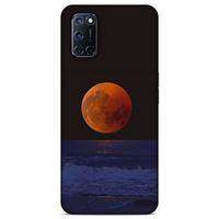 Lopard Oppo A52 Uyumlu Kılıf Gece'S (38) Neo Hybrid Kılıf Kızıl Ay