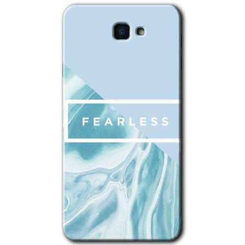 MRCİLETİSİM Samsung Galaxy J7 Prime Kılıf HD Desen Baskılı Arka Kapak + Temperli Cam - Fearless