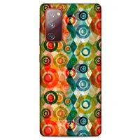 Samsung Galaxy S20 Fe Kılıf Pastel Renkler (31) TPU Kılıf Kırmızı Yeşil