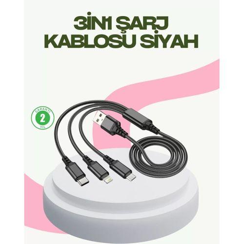 Hızlı Şarj Destekli Çoklu Şarj Kablosu – Seyahat Ve Günlük Kullanım