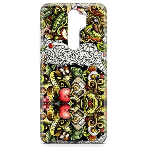 Xiaomi Redmi Note 8 Pro Kılıf Diyet Doodle Arka Kapak Koruma Desenli Full Koruyucu