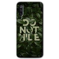 MRCİLETİSİM Xiaomi Mi 9 SE Kılıf Baskılı Kapak - Do Not Hide + 5D Tam Kaplayan Cam