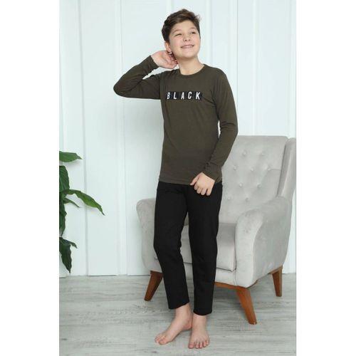 Erkek Çocuk Penye Pijama Takım Haki