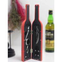 Büyük Boy Şişe Tirbuşon Seti Kırmızı