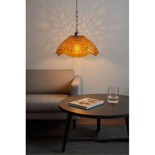 Bal Rengi Akrilik Avize Modern Dekoratif Aydınlatma 35x35x12 cm