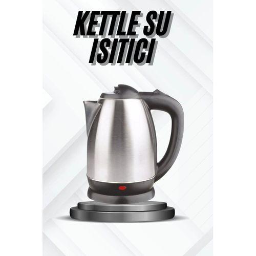 Kettle Su Isıtıcı C F Priz Uyumlu 220 - 240 V Paslanmaz Çelik Kablolu