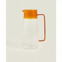 Turuncu Detaylı Cam Sürahi 1600 Ml