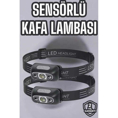 Kafa Lambası Kamp Lambası Led Işık Şarjlı Ayarlanabilir