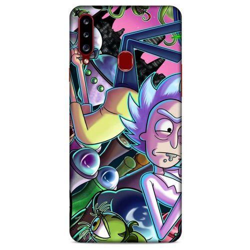 Samsung Galaxy A20s Uyumlu Kılıf Rick And Morty (40) Fit Silikon Kılıf Rick D. Sanchez