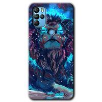 Potkal Hediye Fabrikası Omix X300 Kılıf HD Desen Baskılı Arka Kapak - Neon Aslan