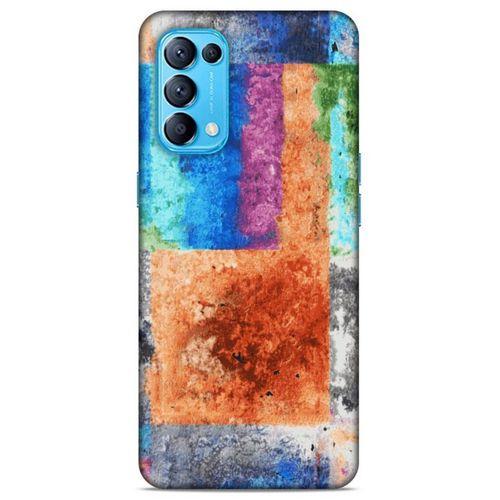 Lopard Oppo Reno 5 5G Uyumlu Kılıf Soyut Sanat (49) Baskılı Ultra Silikon Kılıf