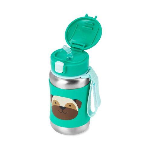Skip Hop Zoo Pipetli Paslanmaz Çelik Suluk 350 ml Pug