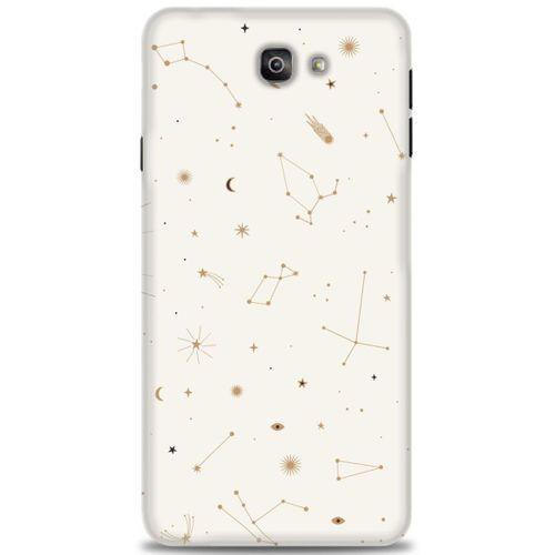 Samsung Galaxy J7 Prime Kılıf HD Baskılı Kılıf - Yıldız Haritası + Tam Ekran Koruyucu