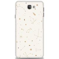 Samsung Galaxy J7 Prime Kılıf HD Baskılı Kılıf - Yıldız Haritası + Tam Ekran Koruyucu