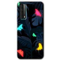 Huawei P Smart 2021 Kılıf Baskılı Kapak - Lighter Butterfly + 5D Tam Kaplayan Cam