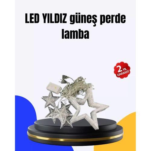 Dekoratif Yıldız Peri Led Perde 3x3 Metre Ortam Işığı