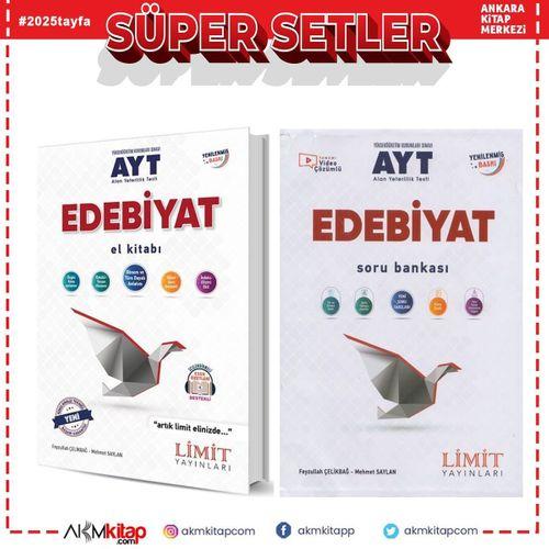 Limit Yayınları AYT Edebiyat Soru Bankası ve Edebiyat El Kitabı 2 Kitap Set
