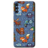 MRCİLETİSİM Oppo Reno 4 Kılıf HD Desen Baskılı Arka Kapak + Temperli Cam - Animals Funny