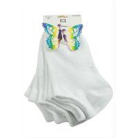 3 Çift Beyaz Renkli Snekars Çorap