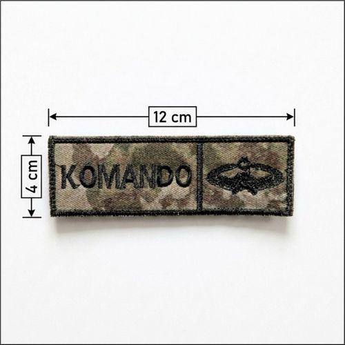 Komando İsimlik - Kamuflaj Ajanda Uyumlu - 4cm x 12 cm