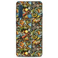 Graffitix (50) Desenli Silikon Kapak Samsung Galaxy A9 2018 Kılıf