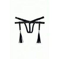 Deri İç Giyim Püsküllü Tanga Harness - Brf439