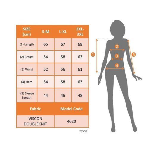 Kadın Uzun Kollu V Yakalı Viskon Iki Iplik Bluz