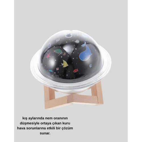 Aromaterapili Usb Hava Nemlendirici – Projeksiyon Işıklı, Sessiz Ve Şık Tasarım