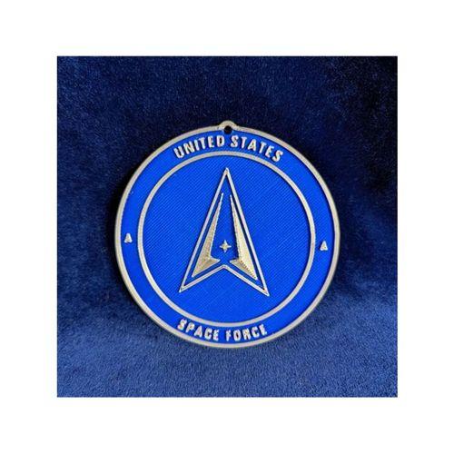 US Space Force Amblem Madalyon 3D Baskı (Bu ürün Sadece Plastik parçadır - Almadan Önce Soru Sorabilirsiniz)