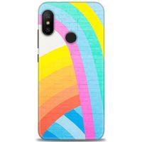 Xiaomi Mi A2 Lite Kılıf HD Baskılı Kılıf - Renkli Duvar + Tam Ekran Koruyucu