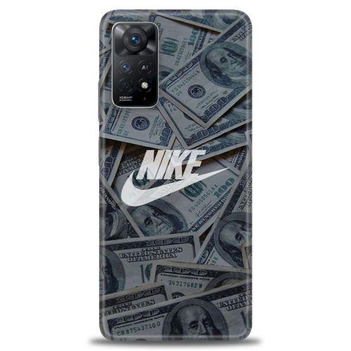 Xiaomi Redmi Note 11 Pro Kılıf HD Baskılı Kılıf - Nike Dolar + Tam Ekran Koruyucu