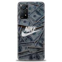 Xiaomi Redmi Note 11 Pro Kılıf HD Baskılı Kılıf - Nike Dolar + Tam Ekran Koruyucu