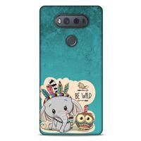 Animax Kızılderili Fil Baykuş LG K61 Kılıf Desenli Silikon