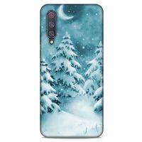 Xiaomi Mi 9 Kılıf Snowix (36) Glitter Kılıf Beyaz Yeşil