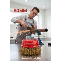 M14 Uyumlu Çanak Tel Fırça 80 mm Profesyonel Pas Sökücü Yüzey Temizleme Diski