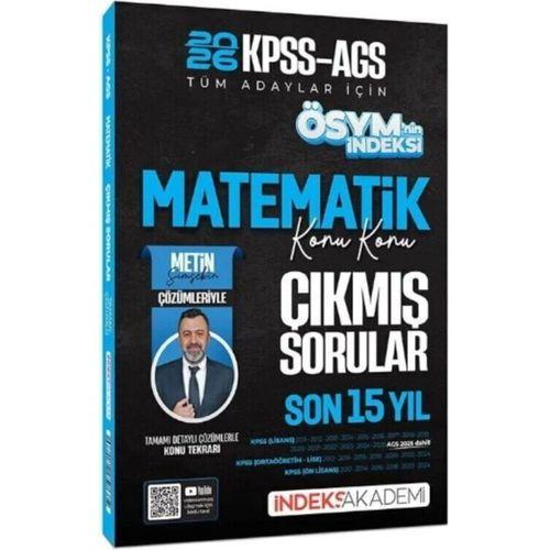 2026 KPSS MEB AGS Matematik ÖSYM nin İndeksi Çıkmış Sorular Son 15 Yıl Konu Konu Çözümlü İndeks Akademi