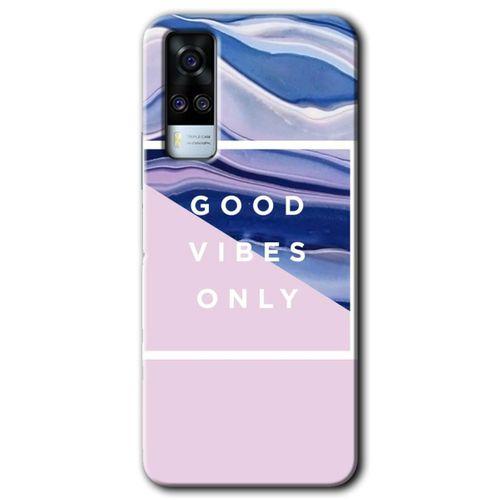 Vivo Y53s Kılıf HD Desen Baskılı Arka Kapak - Good Vibes